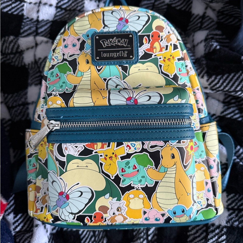 Loungefly Pokemon Character Backpack - Teal and Yellow